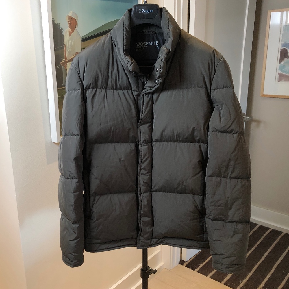 JAMES PERSE Men's Yosemite Parka, Khaki Size Small